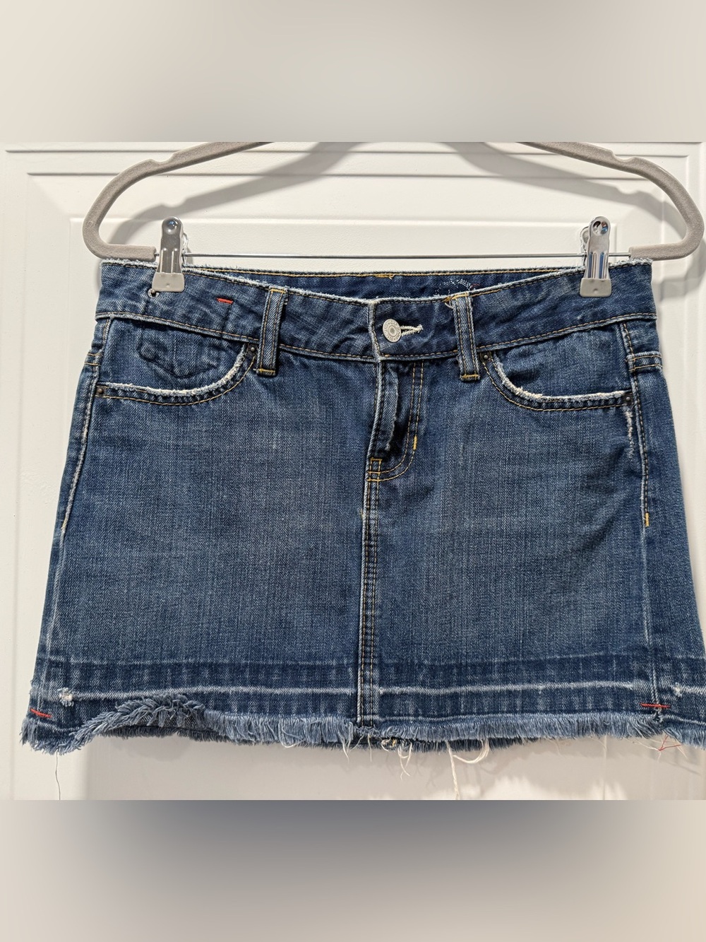Vintage GAP Dark Blue Denim Mini Skirt Sz 4
